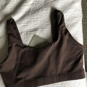 NWT Everlane Perform Bra in chocolate